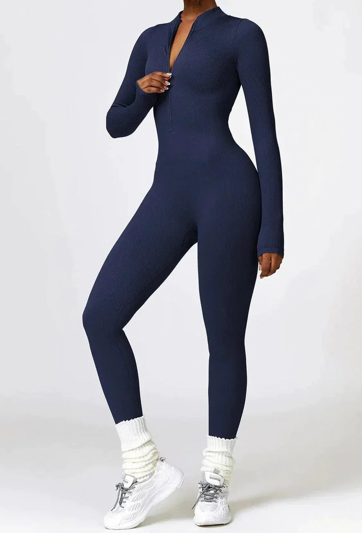 Luxury Full-Body Romper with Long Sleeves - Lisa-Black-XS-State of Style