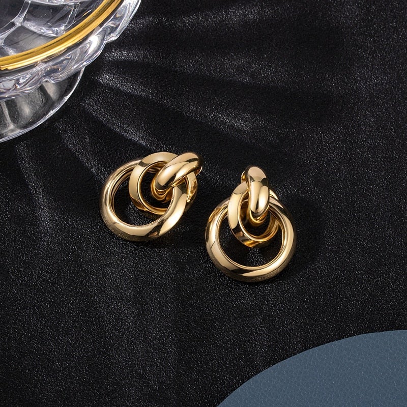 Luxury Gold Earrings - Celestyn-State of Style