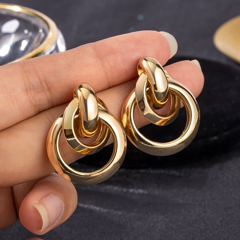 Luxury Gold Earrings - Celestyn-State of Style