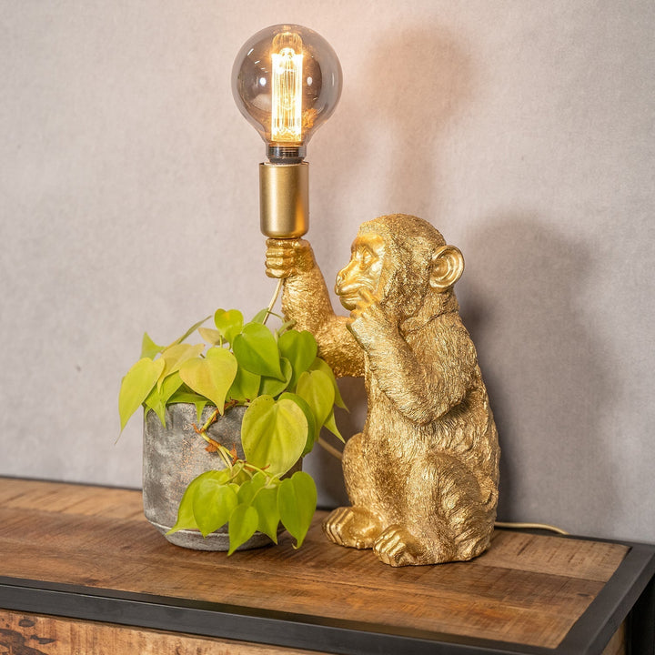 Luxury Gold Monkey Table Lamp - GoldenChimp-State of Style