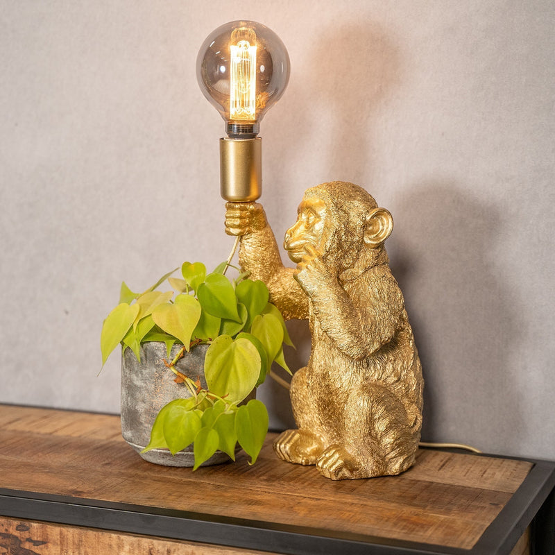 Luxury Gold Monkey Table Lamp - GoldenChimp-State of Style