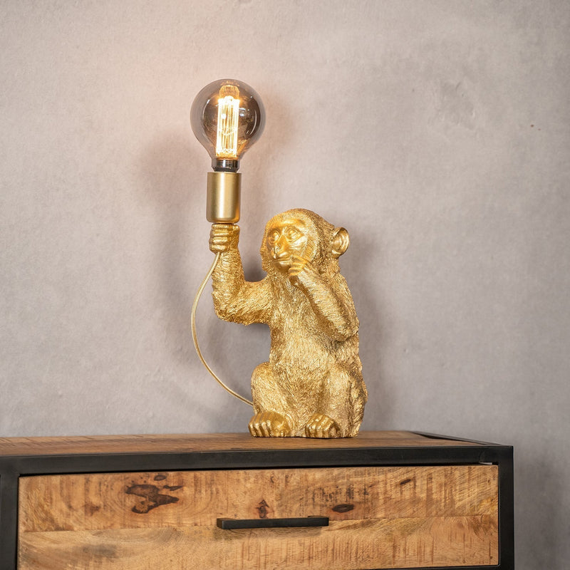 Luxury Gold Monkey Table Lamp - GoldenChimp-State of Style