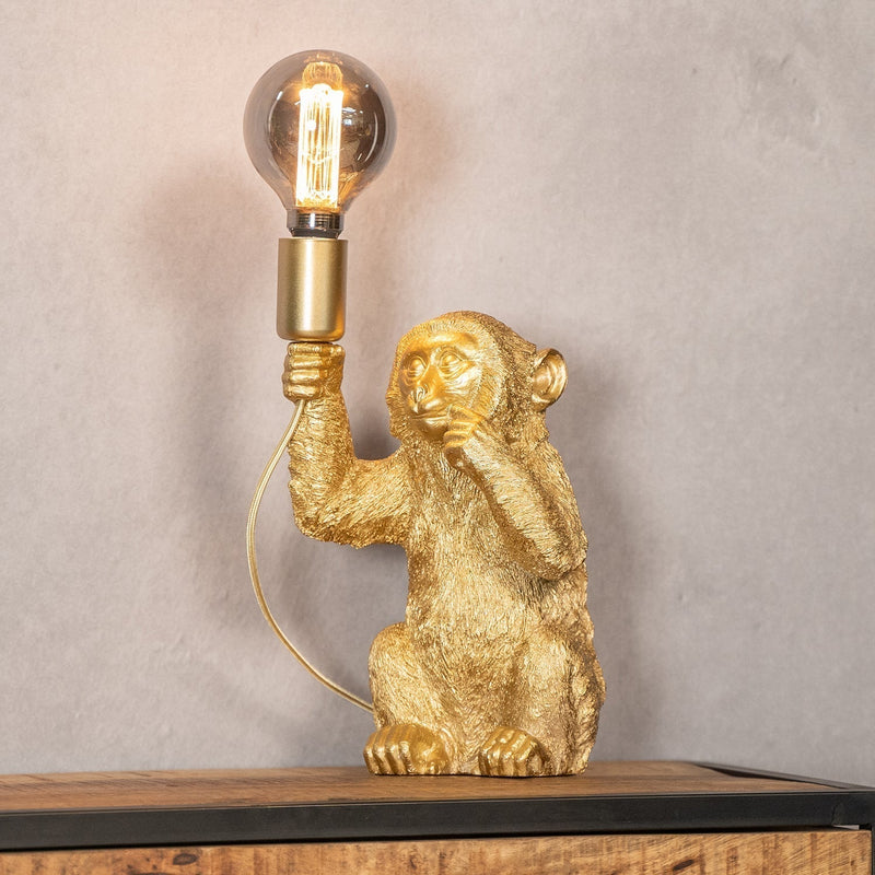 Luxury Gold Monkey Table Lamp - GoldenChimp-State of Style