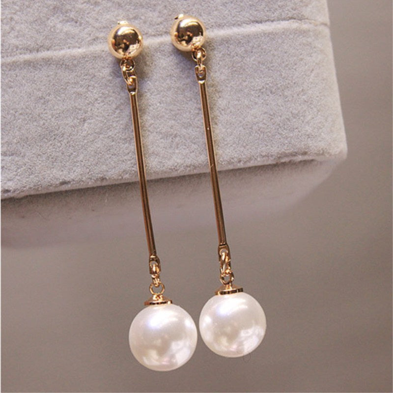 Luxury Hanging Earrings with Pearls - Céline-State of Style