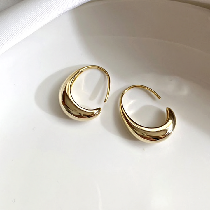 Luxury Hoop Earrings - Celestina-Gold-State of Style