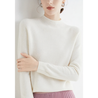 Luxury Knitted Cashmere Jumper for Women - Evelina-White-S-State of Style