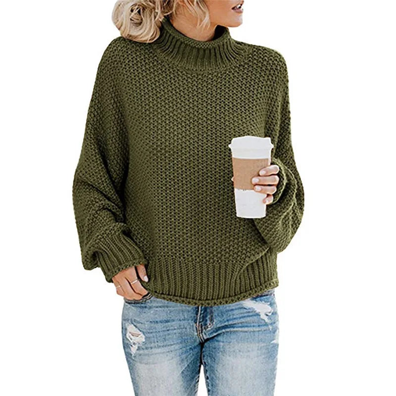 Luxury Ladies Roll Neck - Emma-Orange-S-State of Style