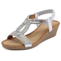 Luxury Ladies' Sandals with Wedge Heel – Celeste-Black-3-State of Style