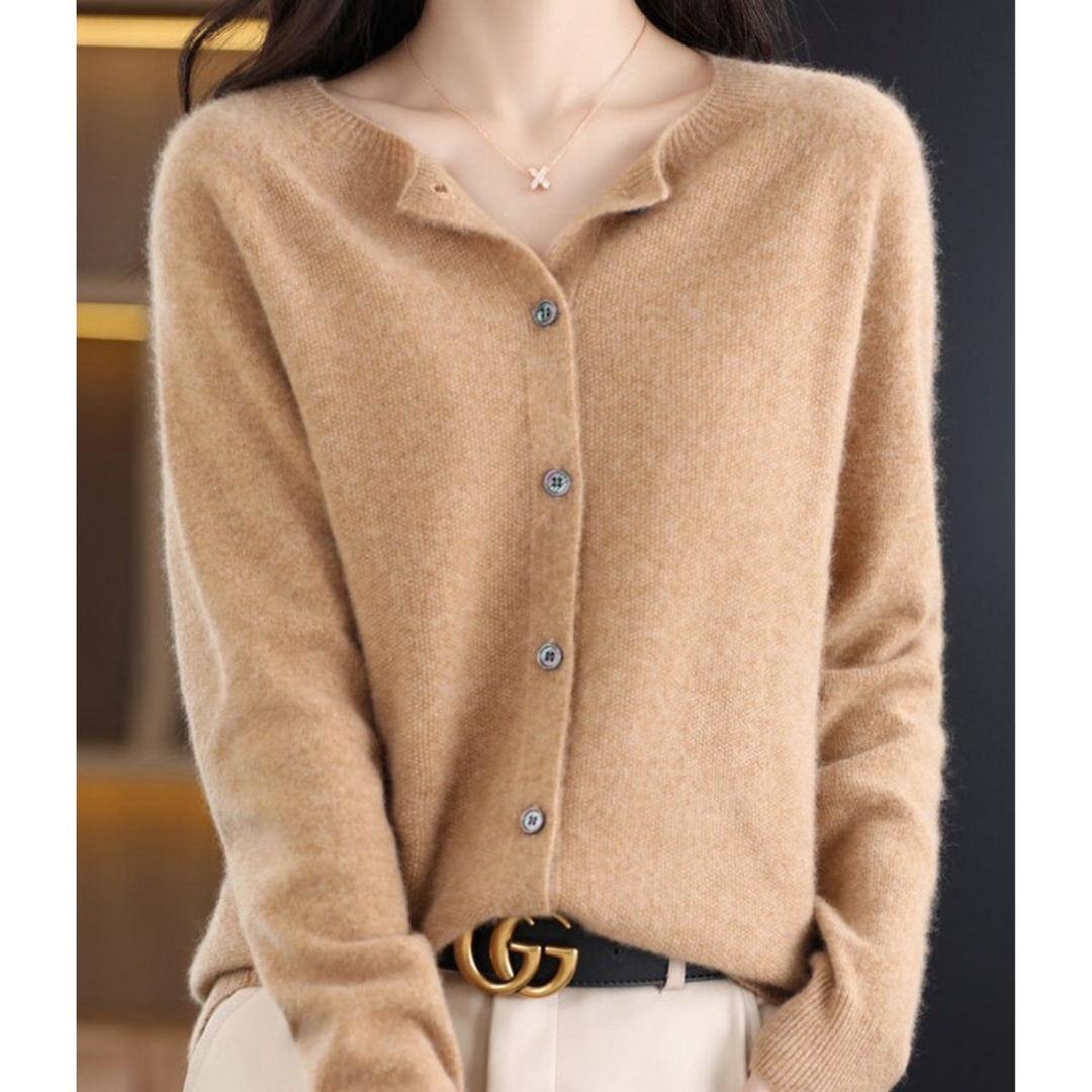 Luxury Ladies Waistcoat - Aurora-Light Brown-S-State of Style