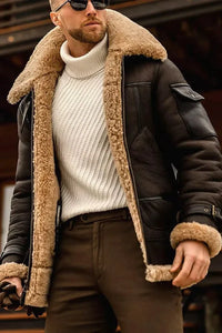 Luxury Leather Jacket for Men - Oliver-Coffee-S-State of Style