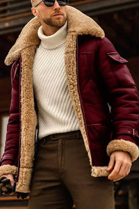 Luxury Leather Jacket for Men - Oliver-Red-S-State of Style