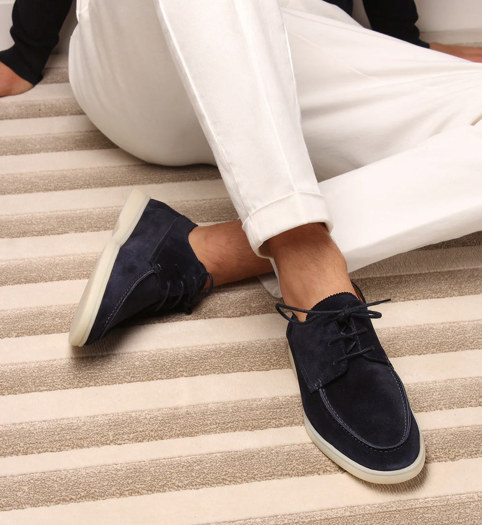 Luxury Leather Loafers for Men - Aiden-Navy Blue-38-State of Style