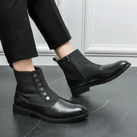 Luxury Leather Men's Boots - Levi-Black-5.0-State of Style