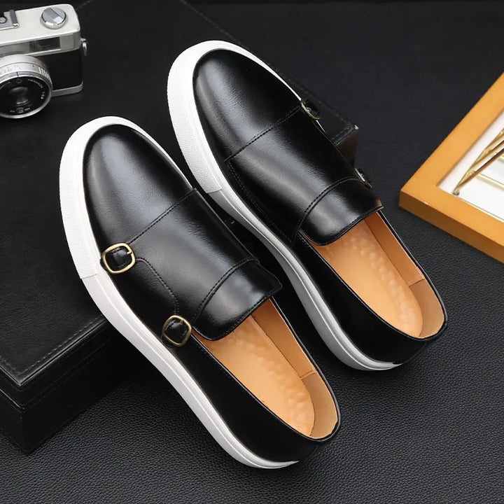 Luxury leather men's shoes with ultimate comfort – Alessio-Black-6-State of Style