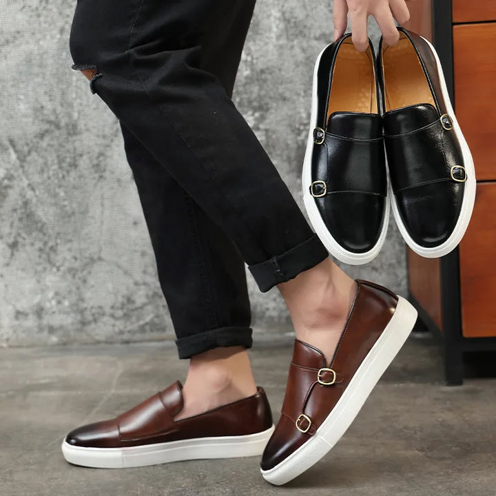 Luxury leather men's shoes with ultimate comfort – Alessio-Brown-6-State of Style
