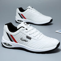 Luxury Leather Men's Sneakers - Alexander-White-5.5-State of Style