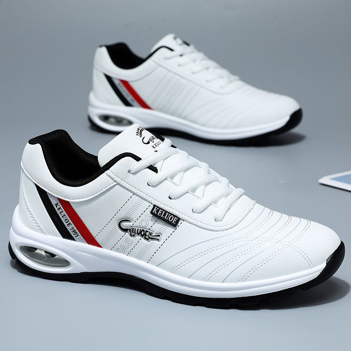 Luxury Leather Men's Sneakers - Alexander-White-5.5-State of Style