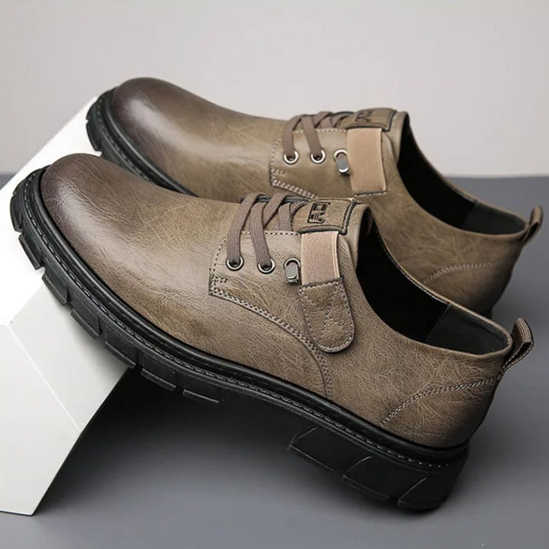 Luxury Leather Moccasins Harvey – Stylish & Breathable Comfort-Khaki-6.0-State of Style