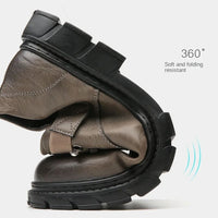 Luxury Leather Moccasins Harvey – Stylish & Breathable Comfort-Khaki-6.0-State of Style