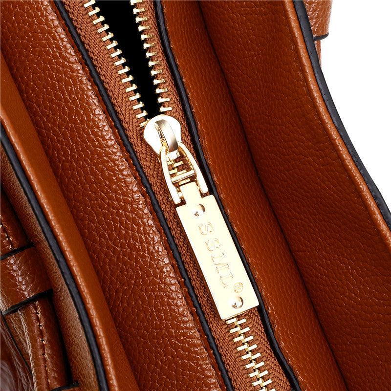 Luxury Leather Shoulder Bag - Liva-Grey-State of Style