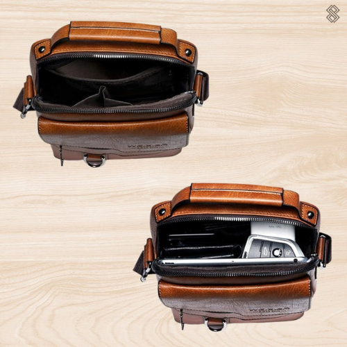 Luxury Leather Women's Shoulder Bag - Elena-Light Brown-State of Style