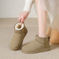 Luxury Low Winter Boots with Fur - Isabella-Beige-3.5-State of Style