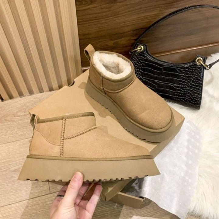 Luxury Low Winter Boots with Fur - Isabella-Black-3.5-State of Style
