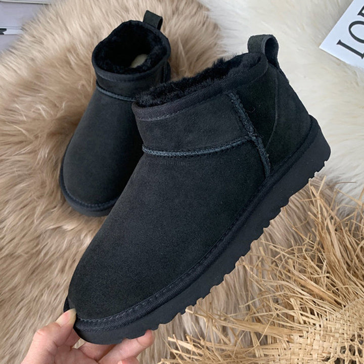 Luxury Low Winter Boots with Fur - Isabella-Black-3.5-State of Style