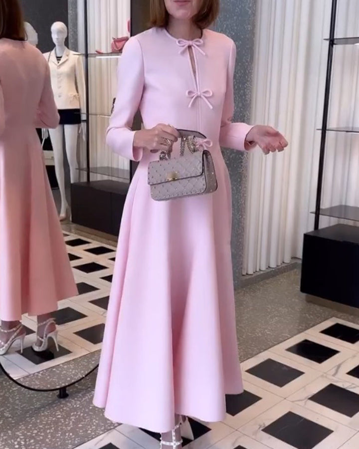 Luxury Maxi Dress with Bows - Celine-State of Style