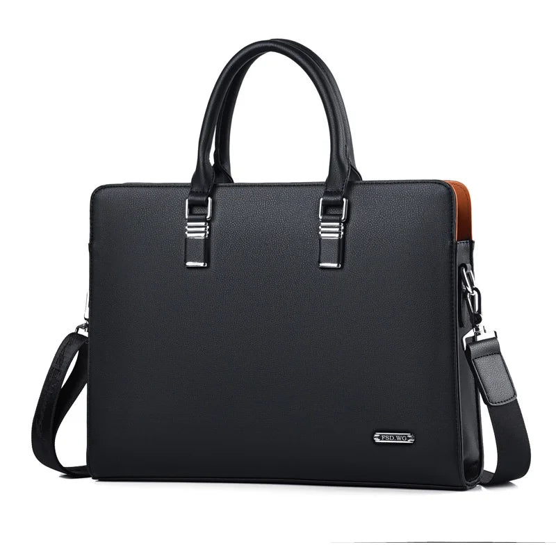 Luxury Men's Laptop Bag – Portaro-Black-35.56 cm-State of Style