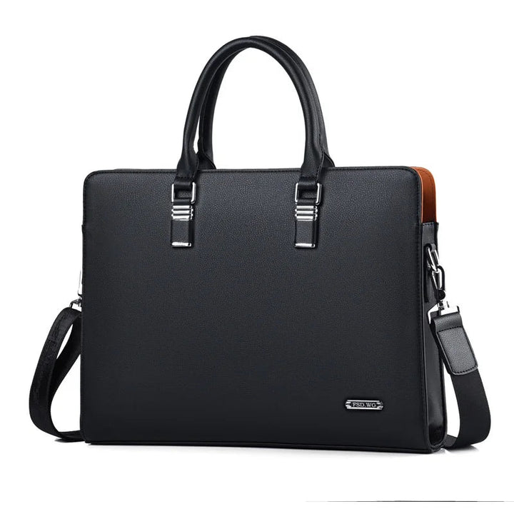 Luxury Men's Laptop Bag – Portaro-Black-35.56 cm-State of Style