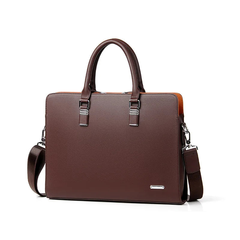 Luxury Men's Laptop Bag – Portaro-Brown-35.56 cm-State of Style