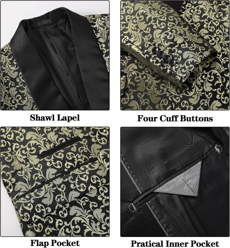 Luxury Men's Tuxedo - Leon-Black-XS-State of Style