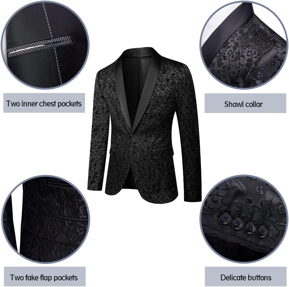 Luxury Men's Tuxedo - Leon-Black-XS-State of Style