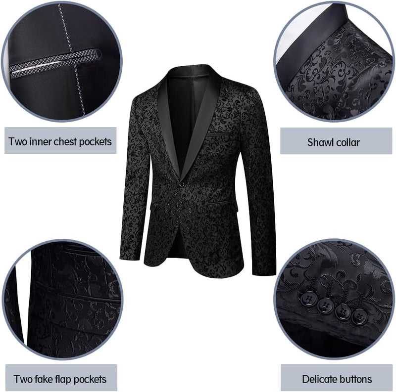 Luxury Men's Tuxedo - Leon-Black-XS-State of Style