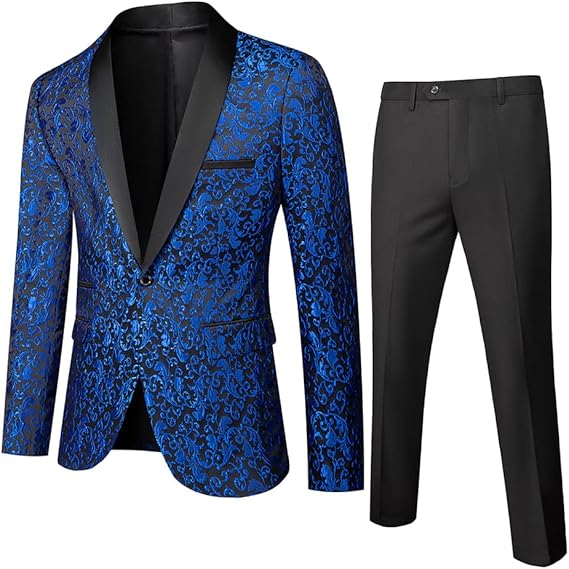 Luxury Men's Tuxedo - Leon-Blue-XS-State of Style