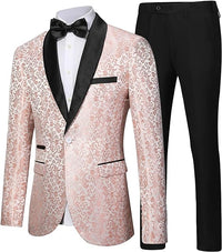 Luxury Men's Tuxedo - Leon-Pink-XS-State of Style