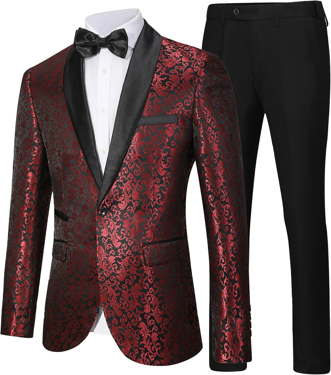 Luxury Men's Tuxedo - Leon-Red-XS-State of Style