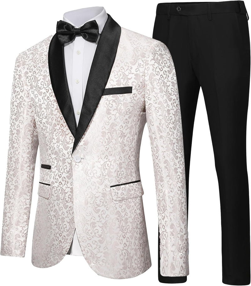Luxury Men's Tuxedo - Leon-White-XS-State of Style