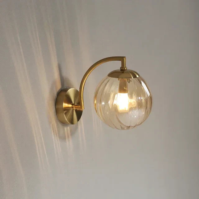 Luxury Modern Wall Lamp Made of Glass - CrystalGlow-Amber-State of Style
