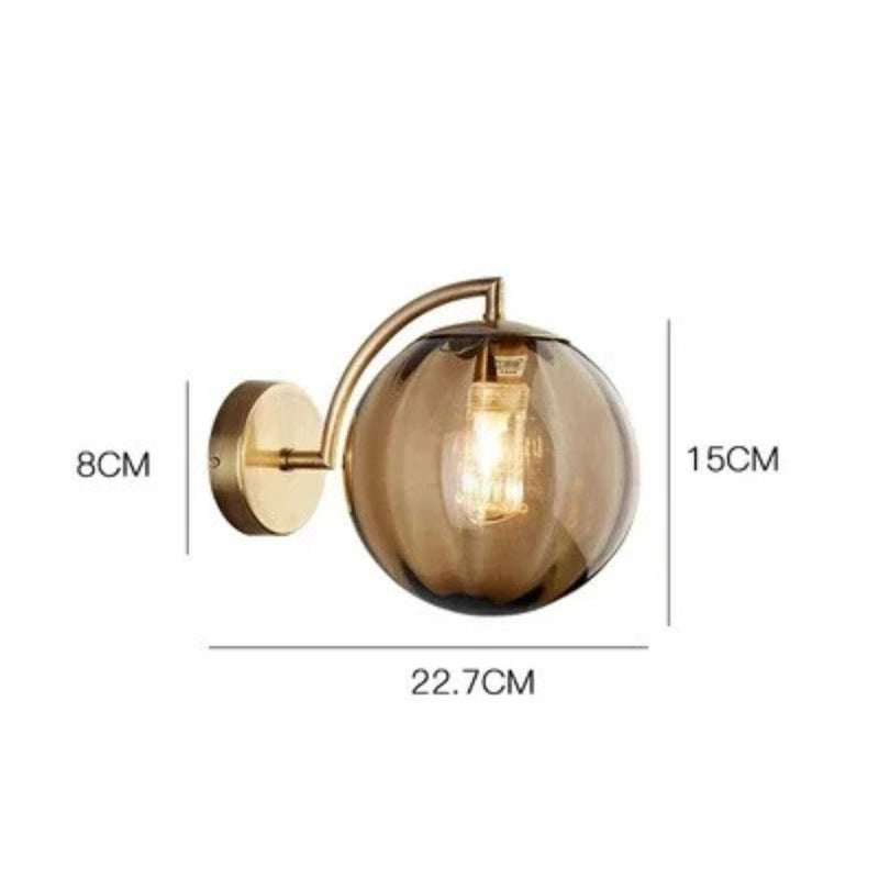 Luxury Modern Wall Lamp Made of Glass - CrystalGlow-Bordeaux red-State of Style