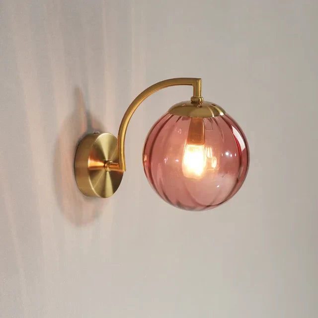Luxury Modern Wall Lamp Made of Glass - CrystalGlow-Bordeaux red-State of Style