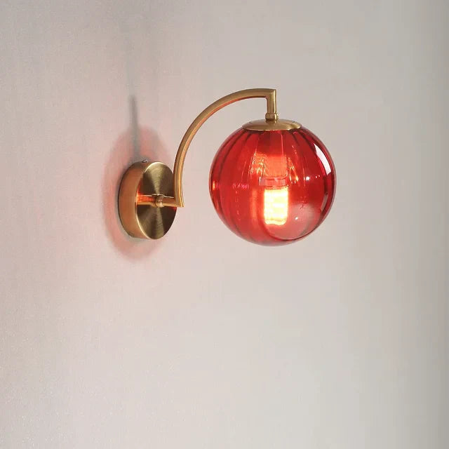 Luxury Modern Wall Lamp Made of Glass - CrystalGlow-Red-State of Style