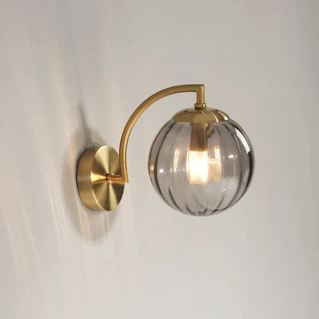 Luxury Modern Wall Lamp Made of Glass - CrystalGlow-Smoke grey-State of Style