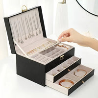Luxury Multi-Layer Jewellery Box - EleganceBox-Pink-State of Style