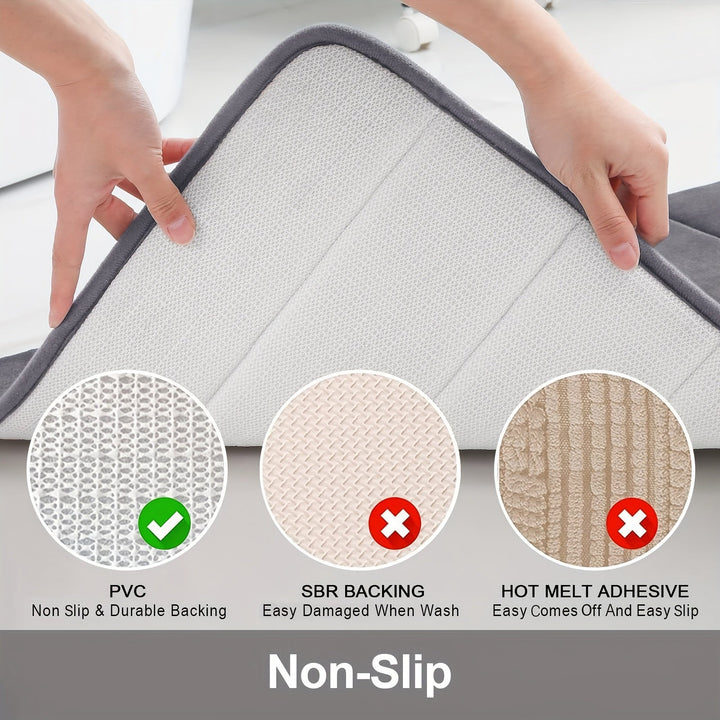 Luxury Non-Slip Bath Mat - Livia-Black-40 x 60 cm-State of Style