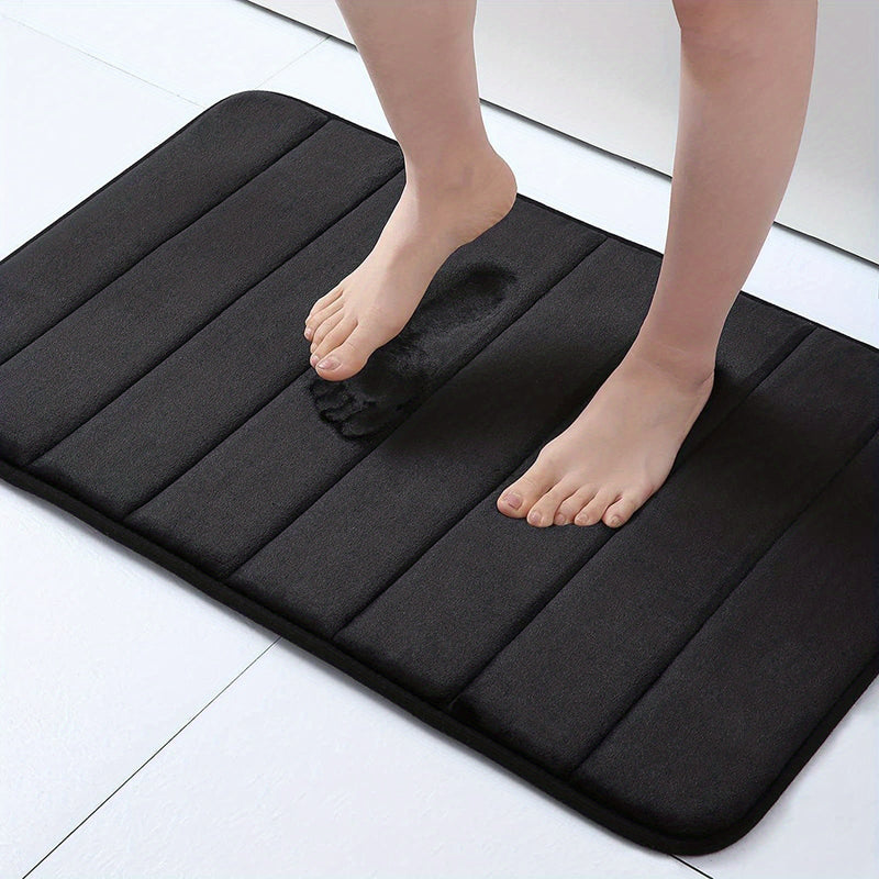 Luxury Non-Slip Bath Mat - Livia-Black-50 x 80 cm-State of Style