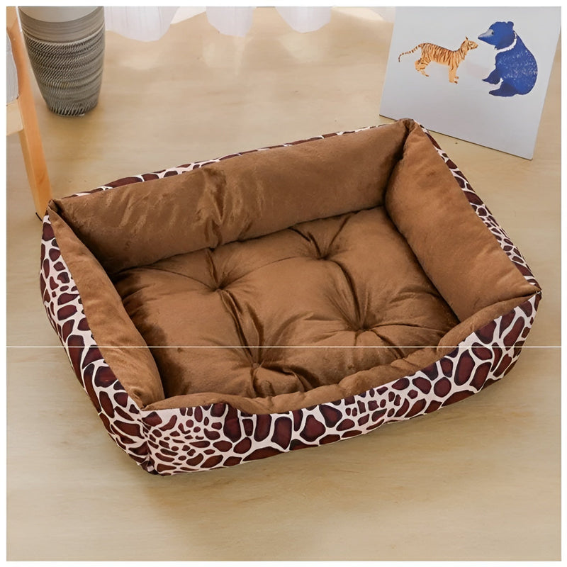 Luxury Orthopedic Plush Pet Bed - PlushNest-Giraffe pattern-XS-State of Style
