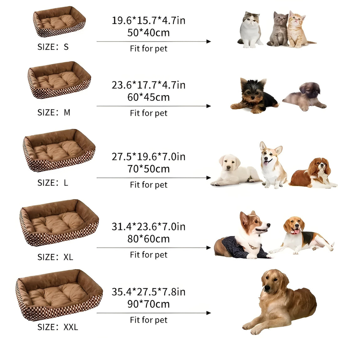 Luxury Orthopedic Plush Pet Bed - PlushNest-Red-XS-State of Style