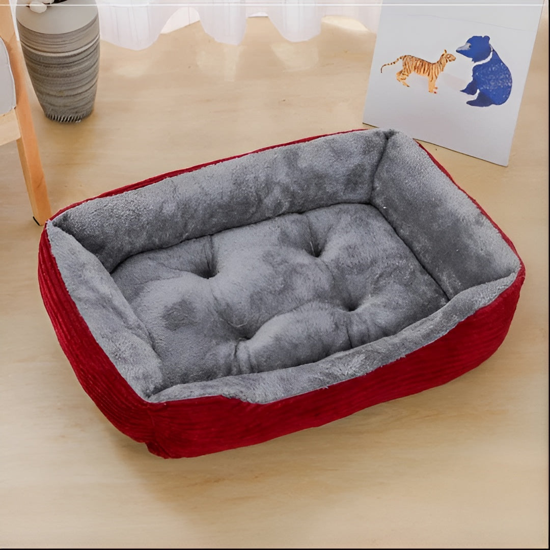 Luxury Orthopedic Plush Pet Bed - PlushNest-Red-XS-State of Style